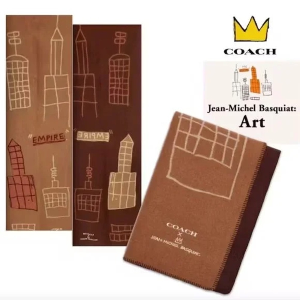 2021 Coach X Jean Michel Basquiat Oversized Scarf
